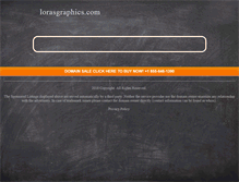 Tablet Screenshot of lorasgraphics.com